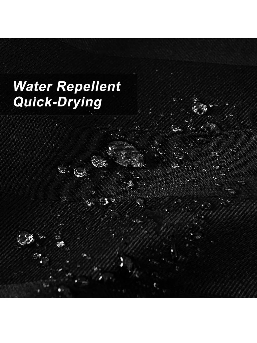 Black Textured Shower Curtain - Modern Water-Resistant Panel